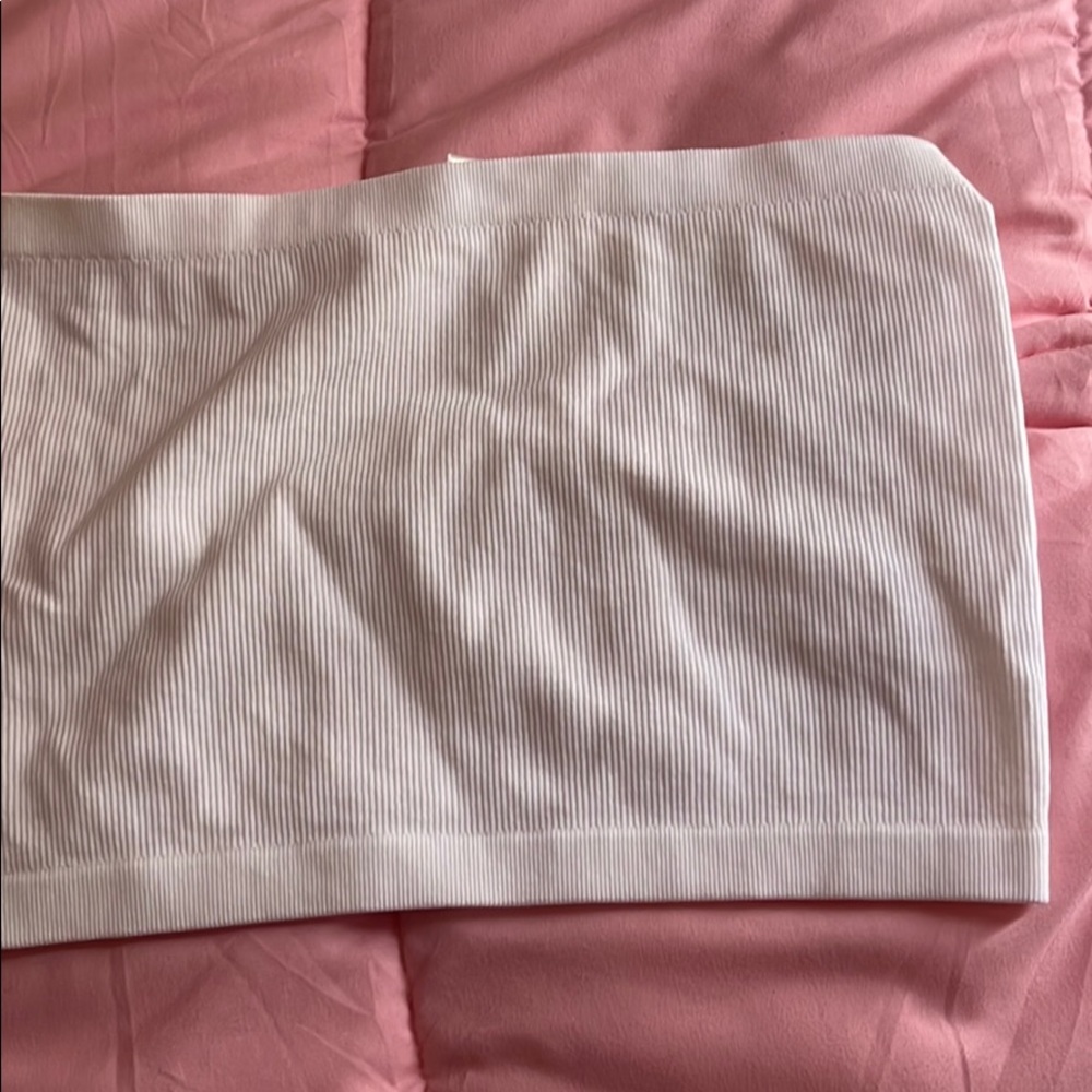 White rubbed tube top
